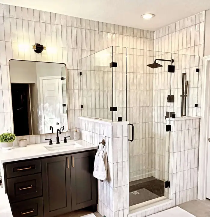 Bathroom with a shower, a TurnKey Bath Remodel project in New Orleans