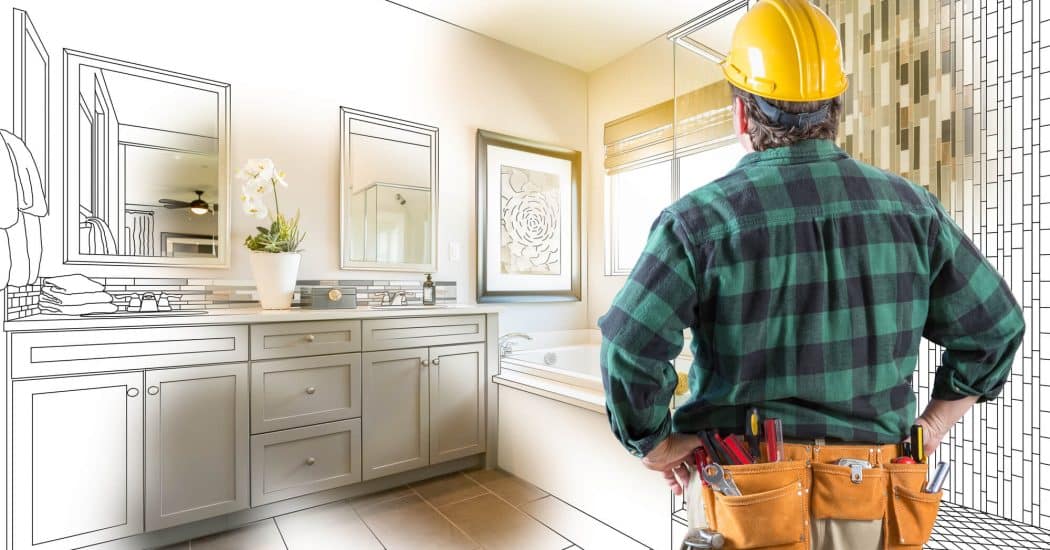 Bathroom remodeling contractor planning a project in New Orleans