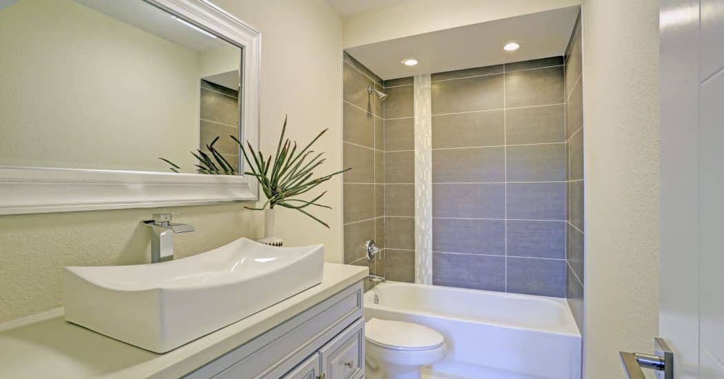 Newly remodeled bathroom in a New Orleans home