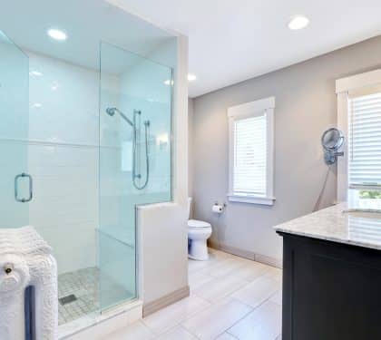walk-in shower