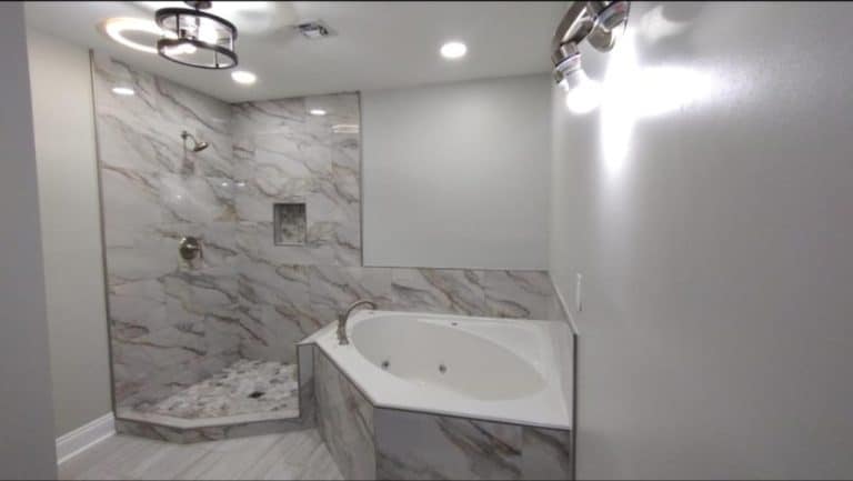 White Theme Bathroom - Turnkey Bath Remodel