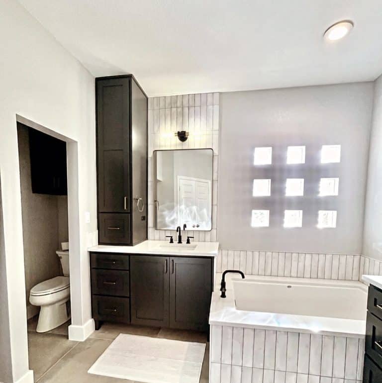 Shower Room with Toliet and Sink on the left