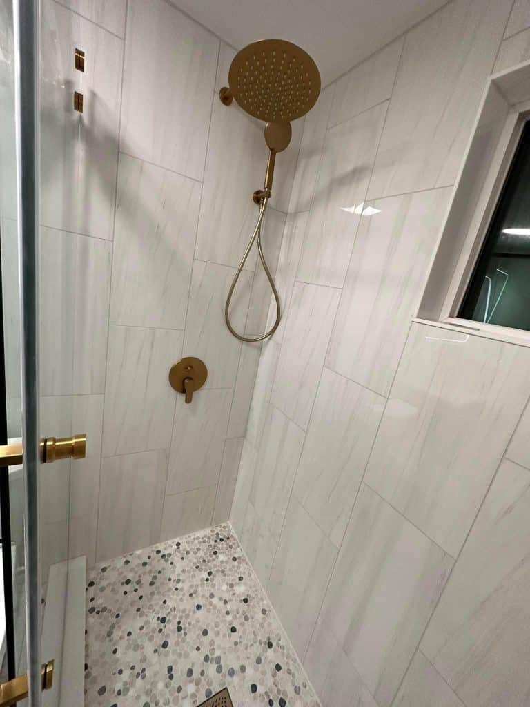 Shower Room with Glass door - Turnkey Bath Remodel