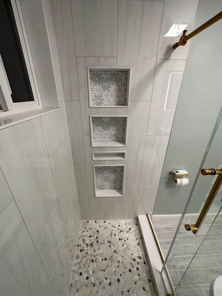 Narrow Shower Room - Turnkey Bath Remodel