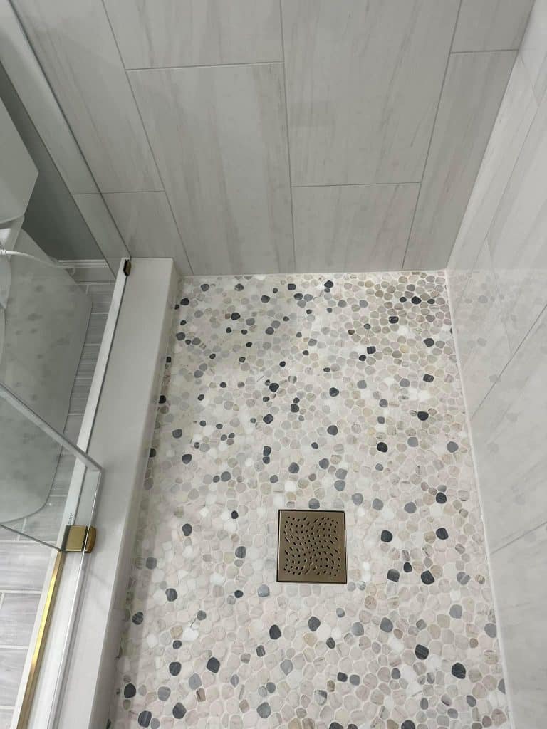 Shower Room Floor - Turnkey Bath Remodel