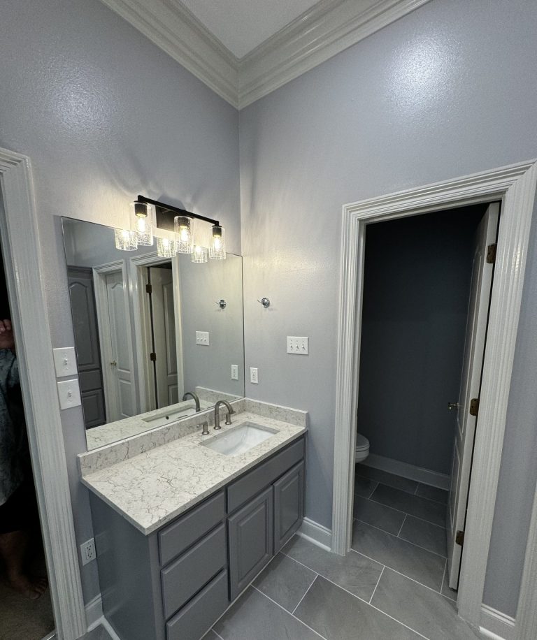 upgraded bathroom