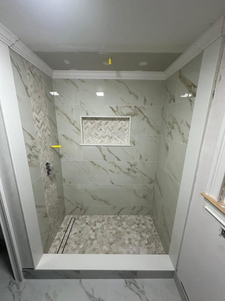 On going shower installation - Turnkey Bath Remodel