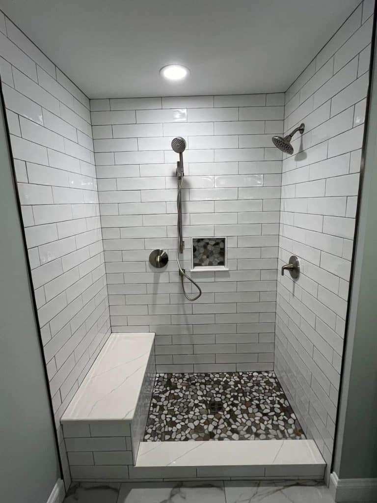 Shower and Tile Seat - Turnkey Bath Remodel