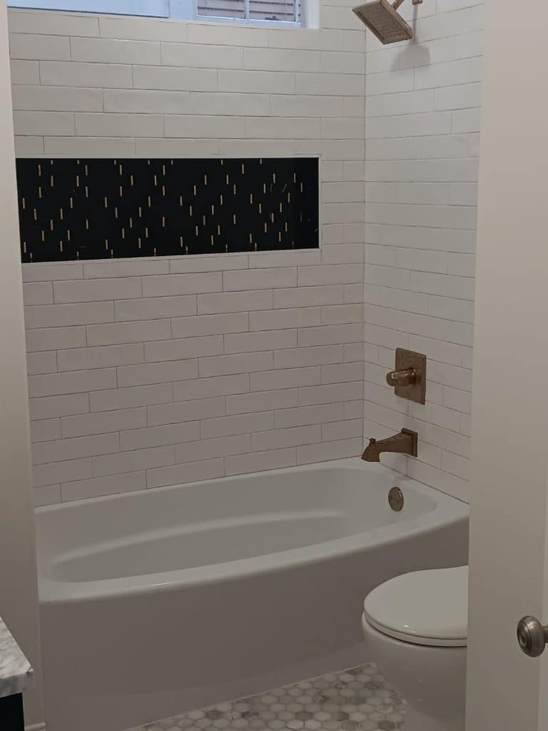 Small white Bathtub - Turnkey Bath Remodel